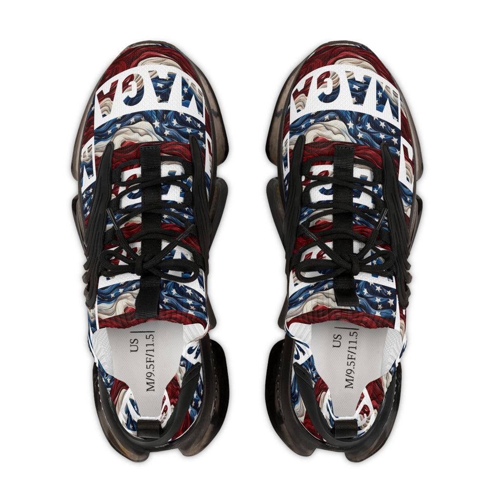 MAGA Red White and Blue Men's Mesh Sneakers