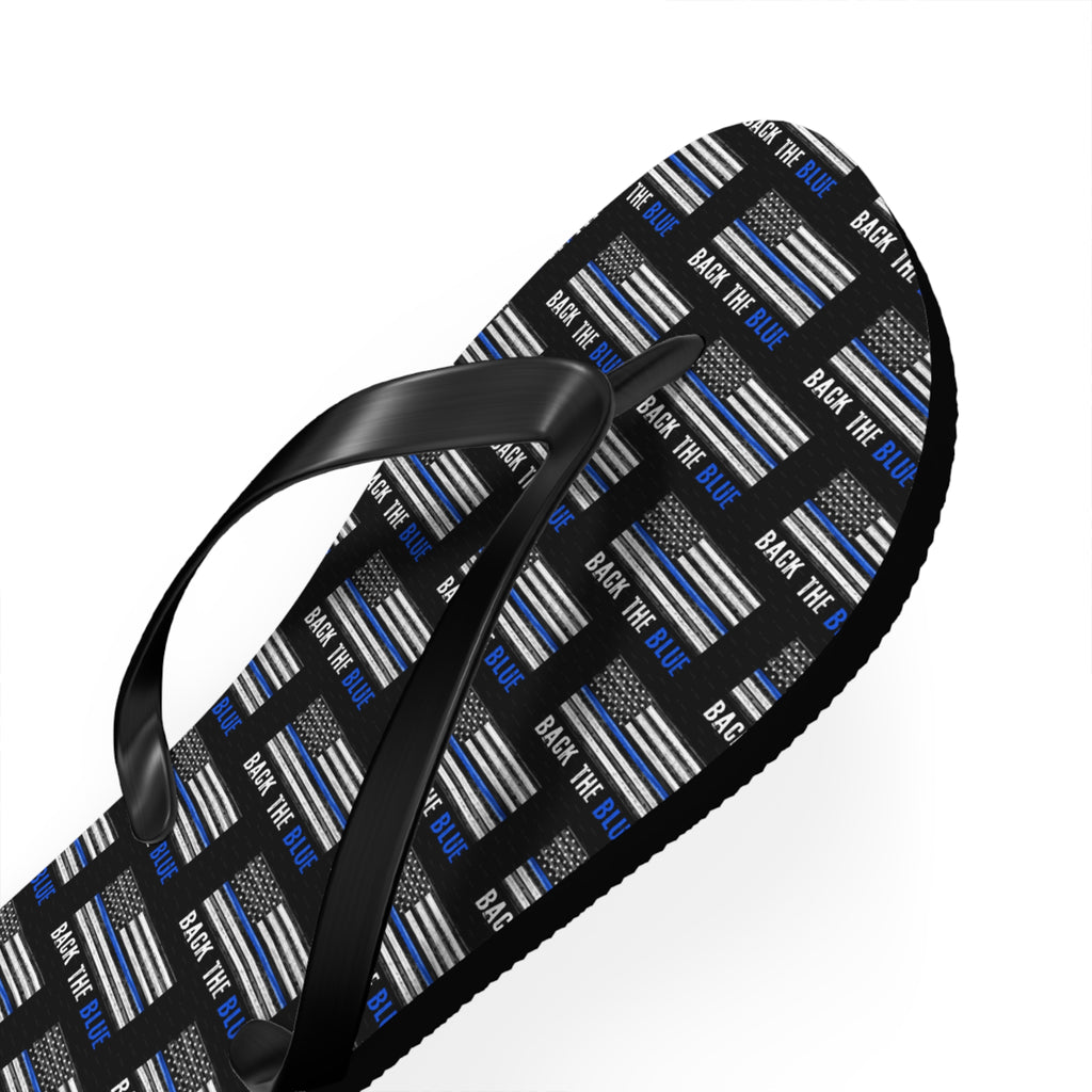 Back the Blue Flip Flops