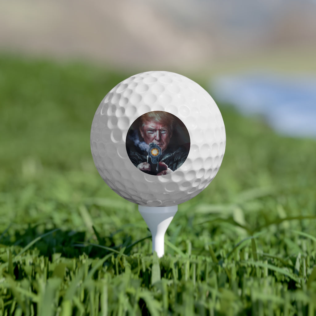 President Trump Shooting Gun - Golf Balls (6pcs)