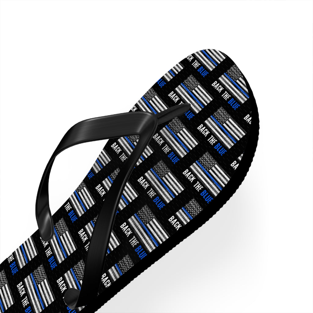 Back the Blue Flip Flops