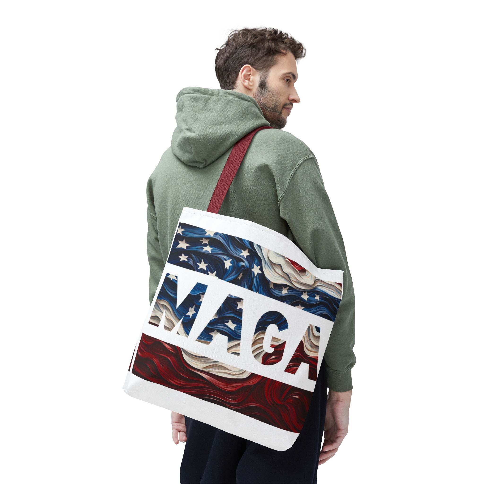 MAGA Red White & Blue Beach Travel Tote Bag