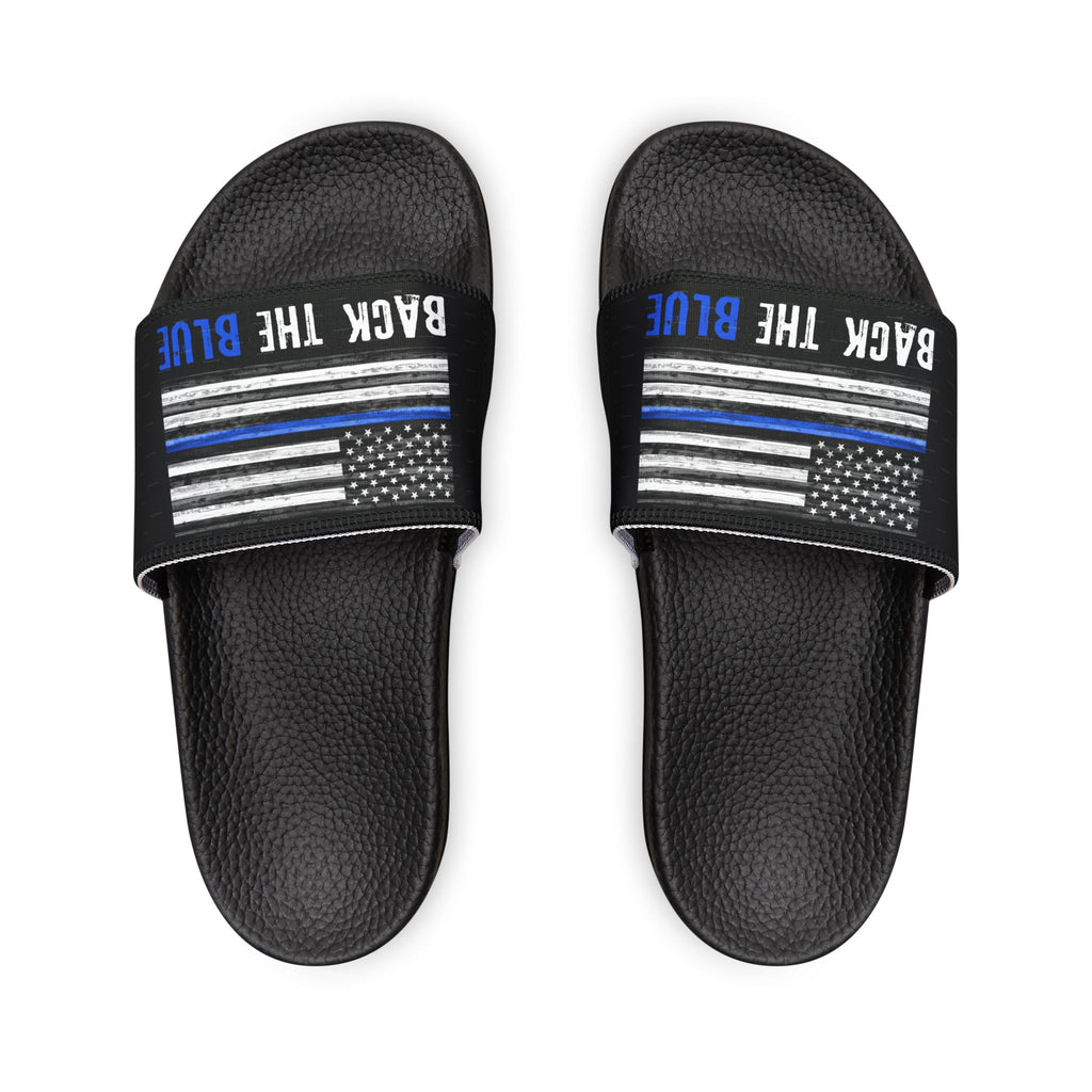 Back The Blue Removable Strap Sandals
