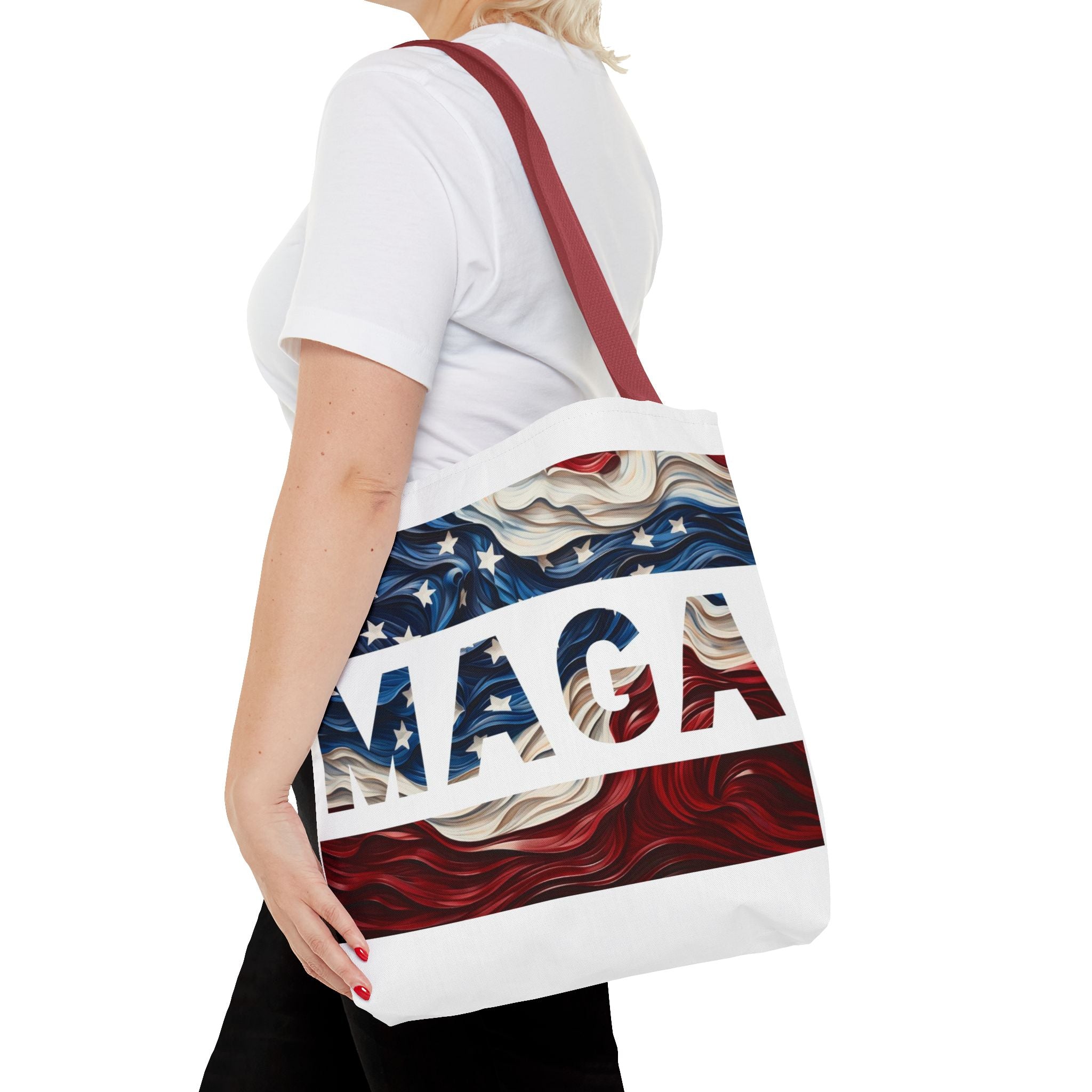 MAGA Red White & Blue Beach Travel Tote Bag