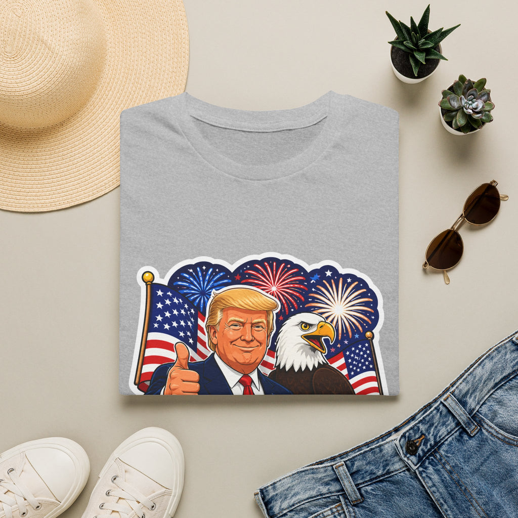 "Happy 250th America" with Trump, Eagle & Flag T-shirt