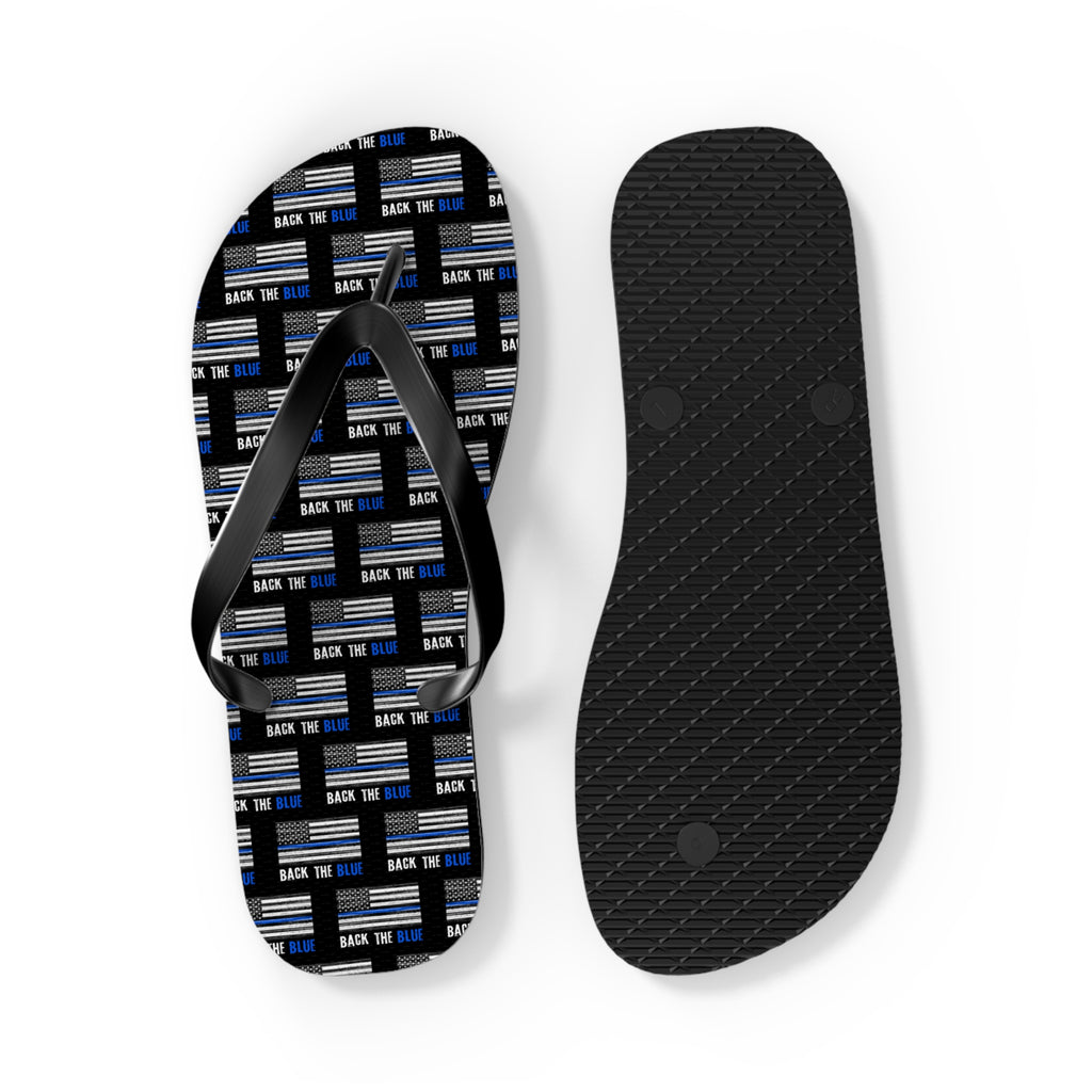 Back the Blue Flip Flops