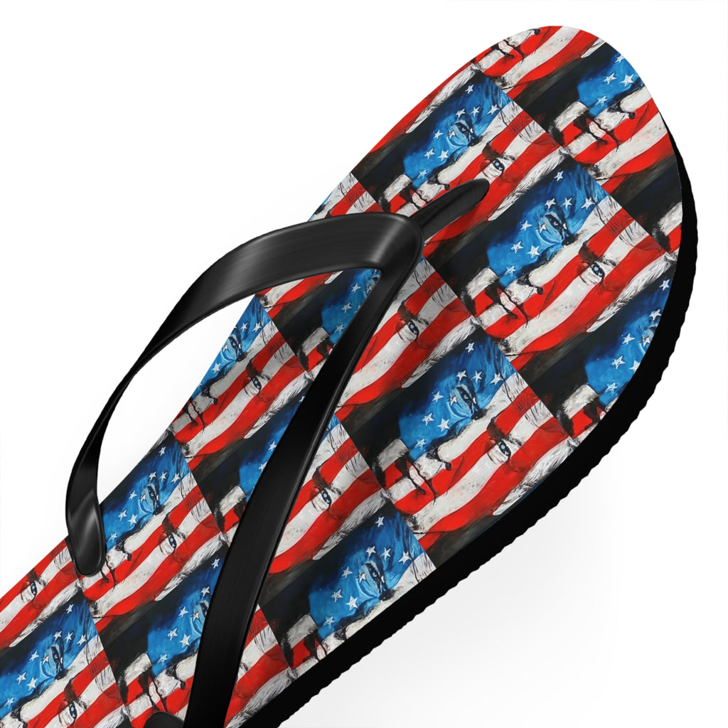 American Flag Trump Flip Flops