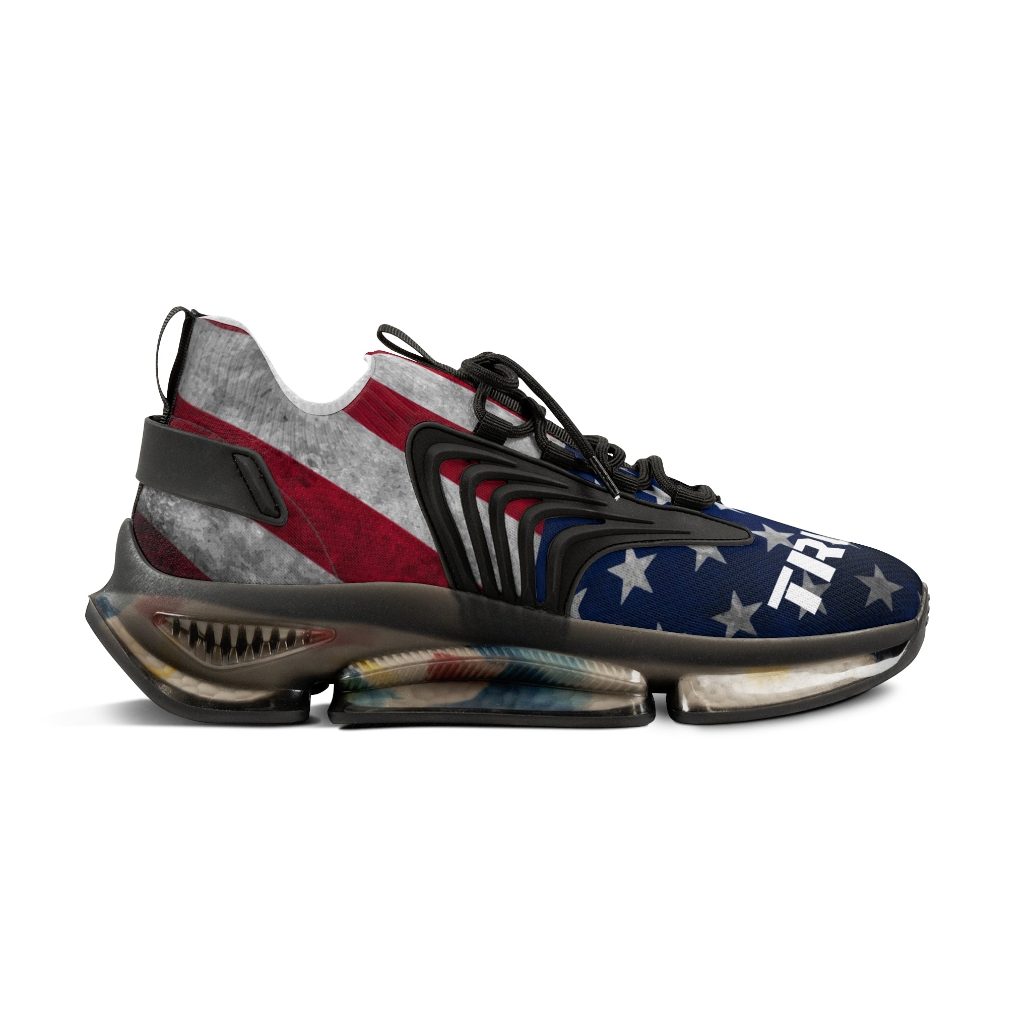 Trump American Flag Red White and Blue MAGA Men's Mesh Sneakers Shoes