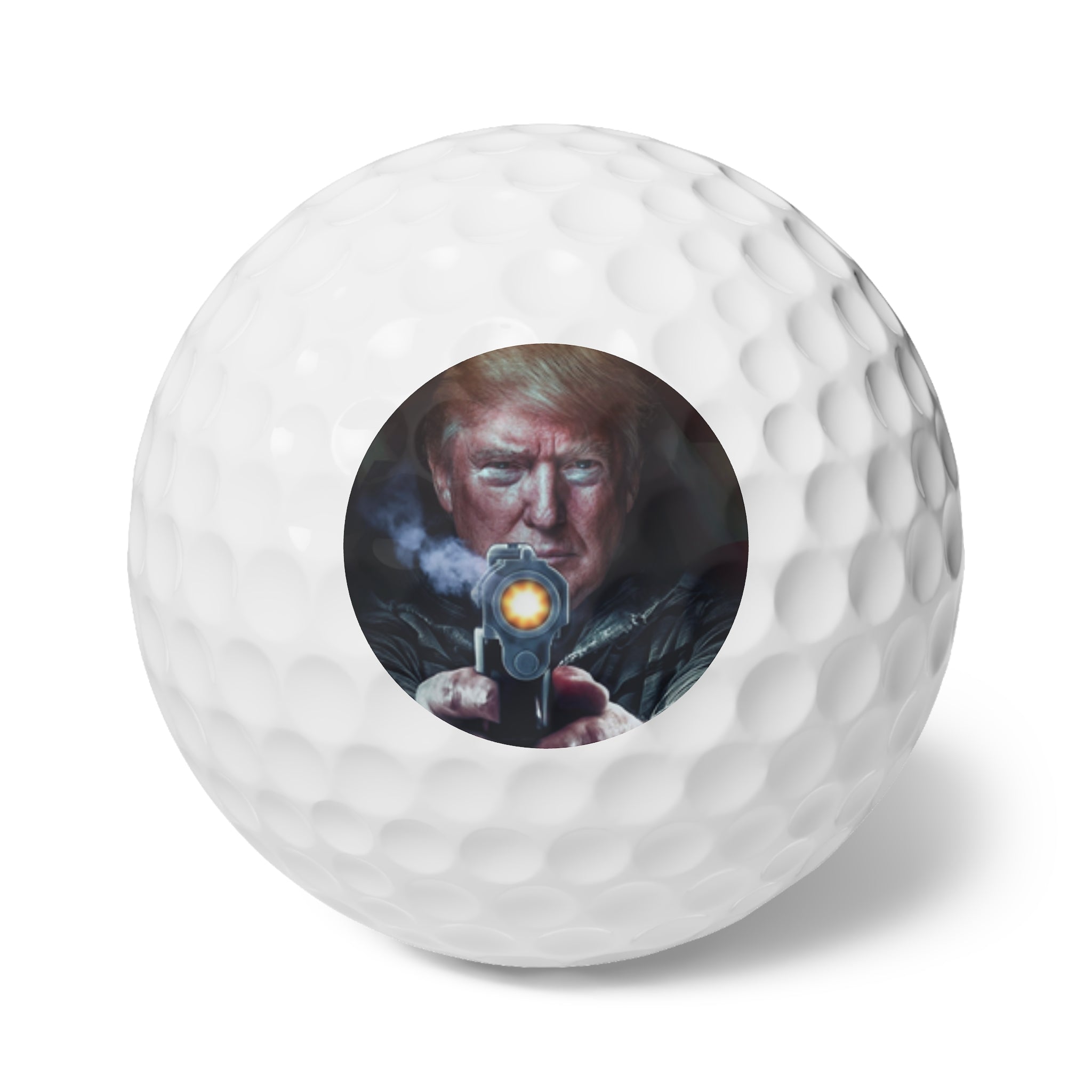President Trump Shooting Gun - Golf Balls (6pcs)