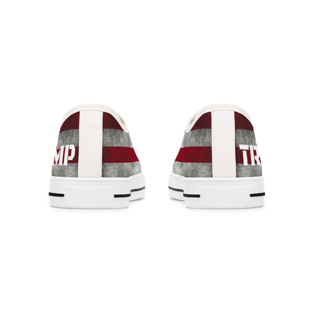 Trump American Flag MAGA Women's Low Top Sneakers Shoes
