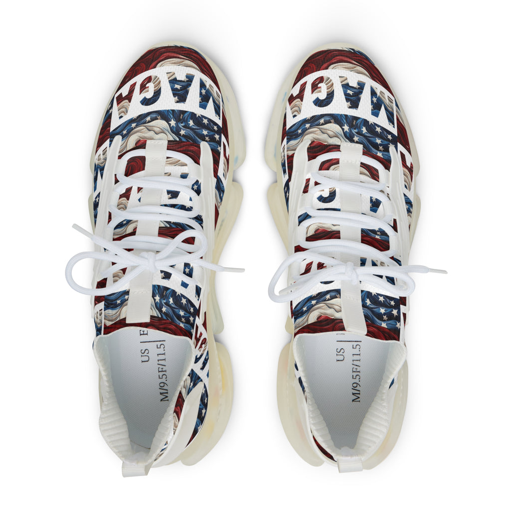 MAGA Red White and Blue Men's Mesh Sneakers
