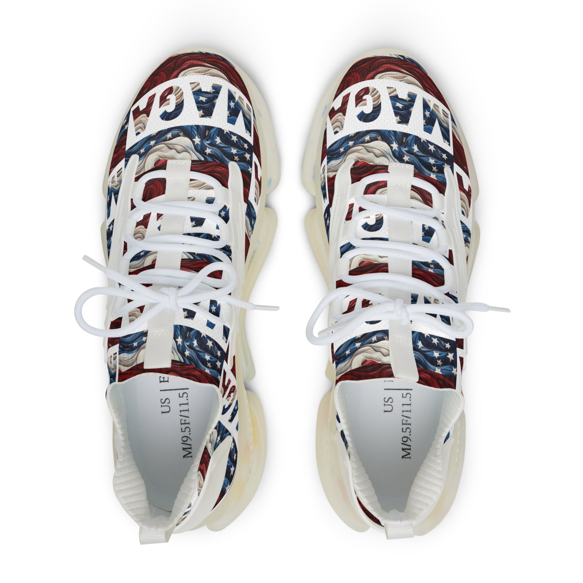 MAGA Red White and Blue Men's Mesh Sneakers