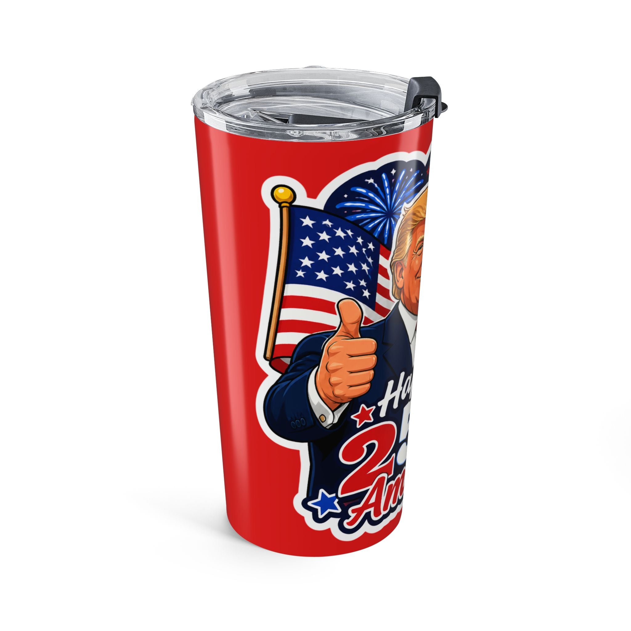Happy 250th America Trump Travel Cup 20oz