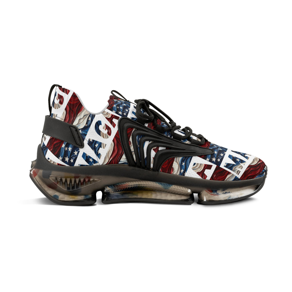 MAGA Red White and Blue Men's Mesh Sneakers