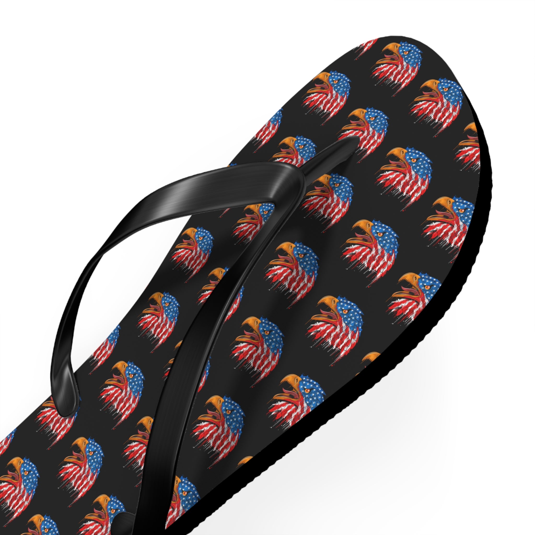 American Flag Eagle Flip Flops