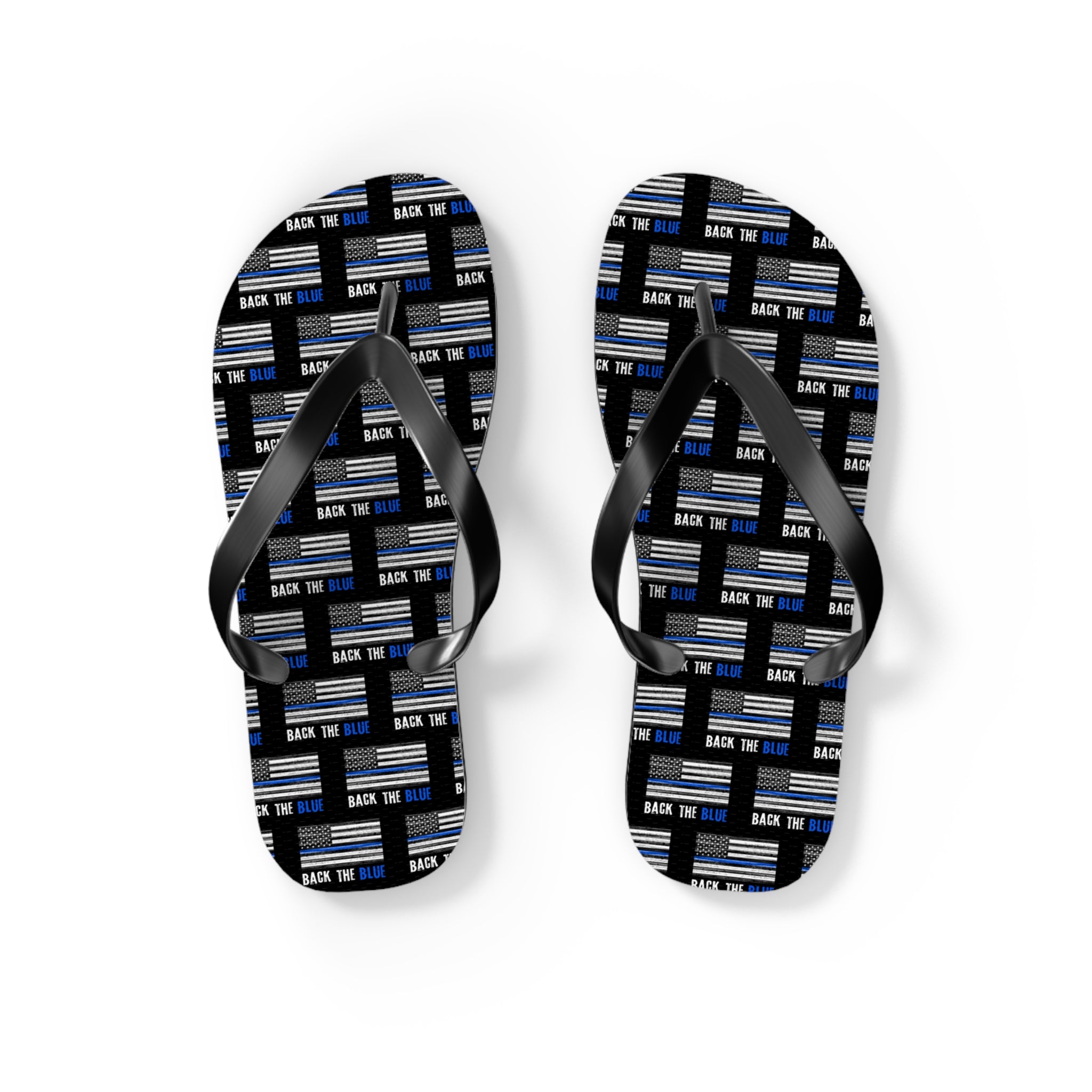 Back the Blue Flip Flops