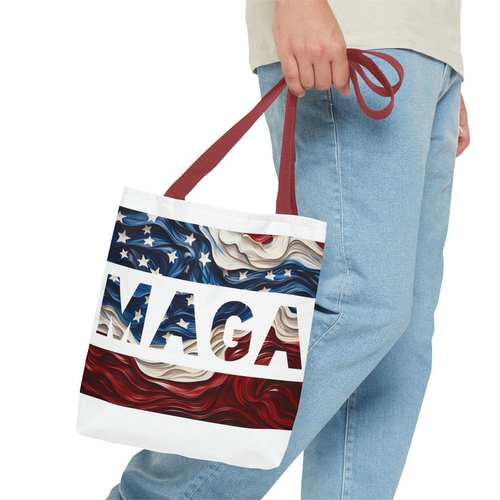 MAGA Red White & Blue Beach Travel Tote Bag