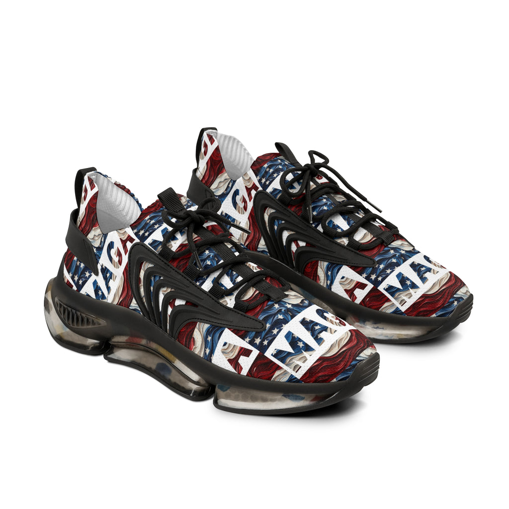 MAGA Red White and Blue Men's Mesh Sneakers