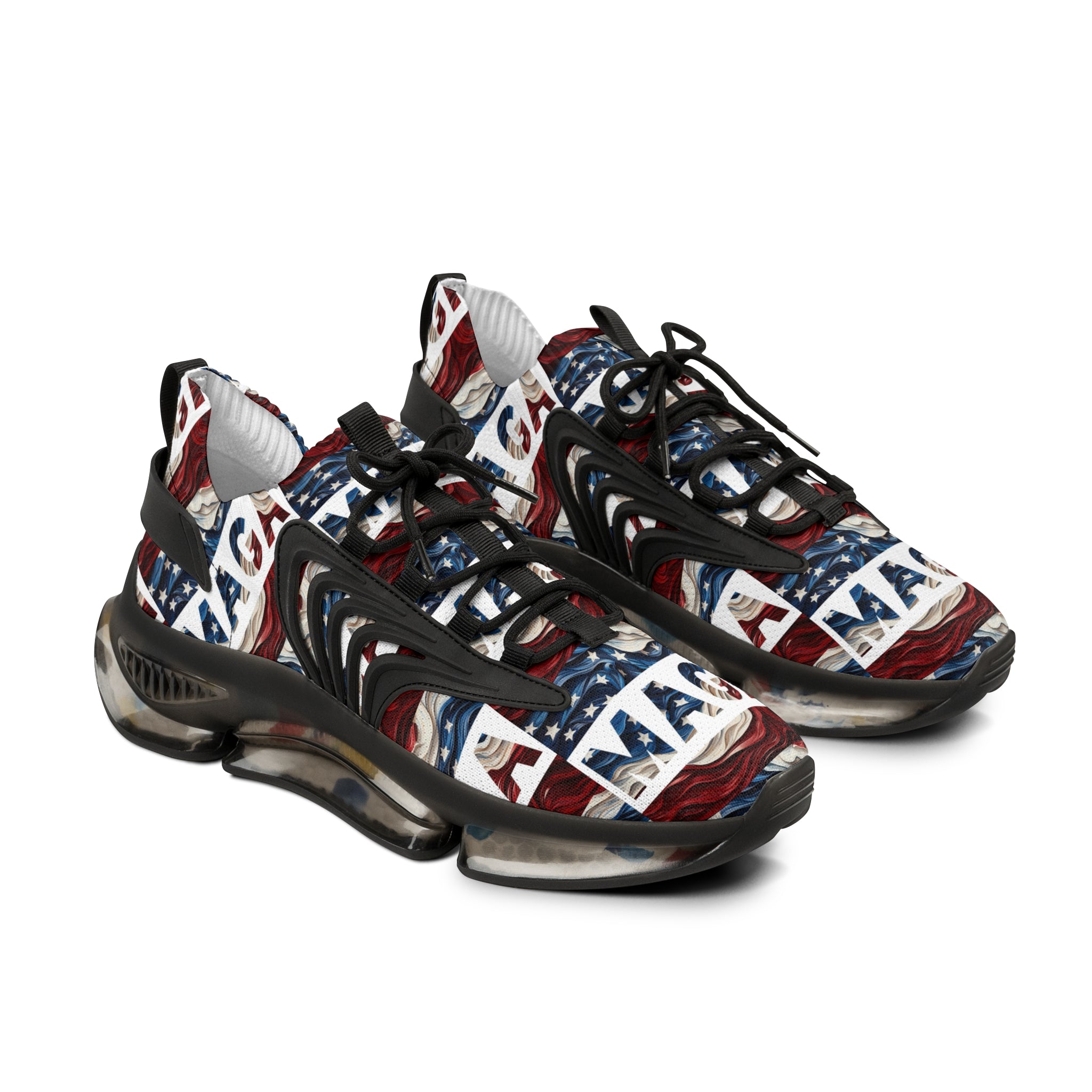 MAGA Red White and Blue Men's Mesh Sneakers