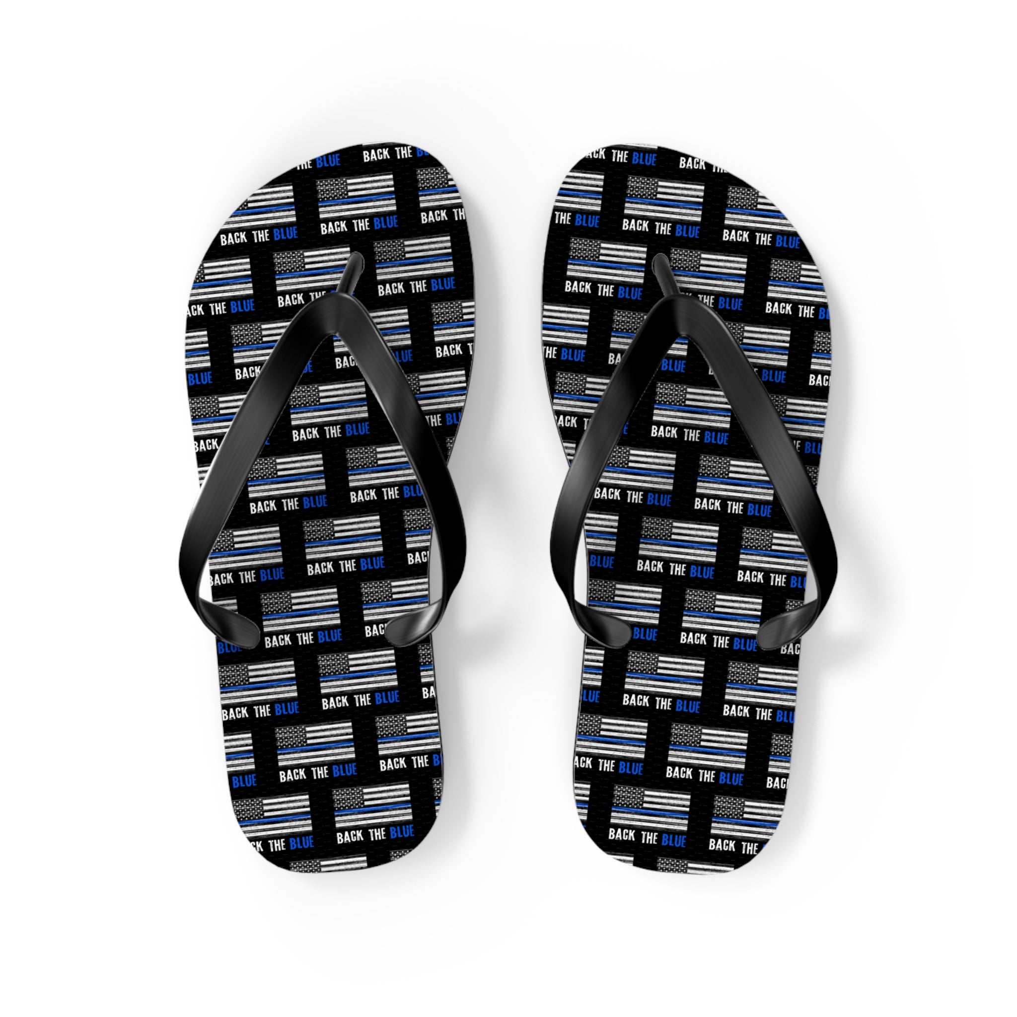 Back the Blue Flip Flops