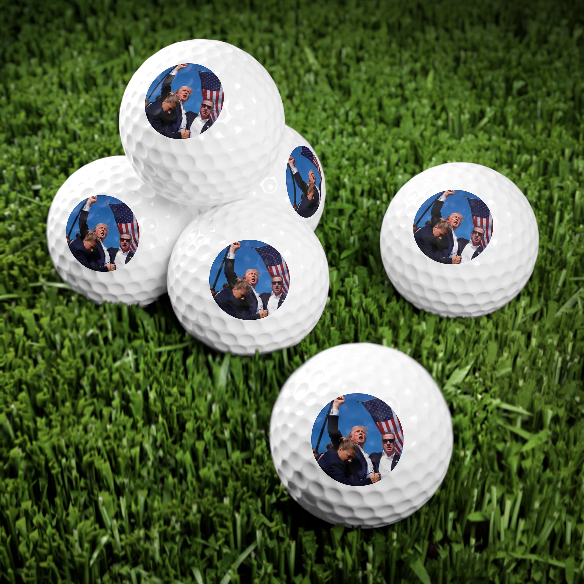 President Trump FIGHT! - Golf Balls (6pcs)