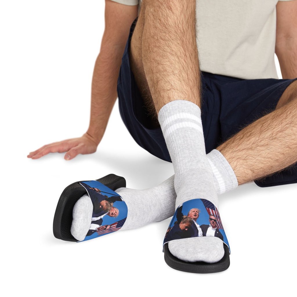 Trump FIGHT! Removable Strap Sandals