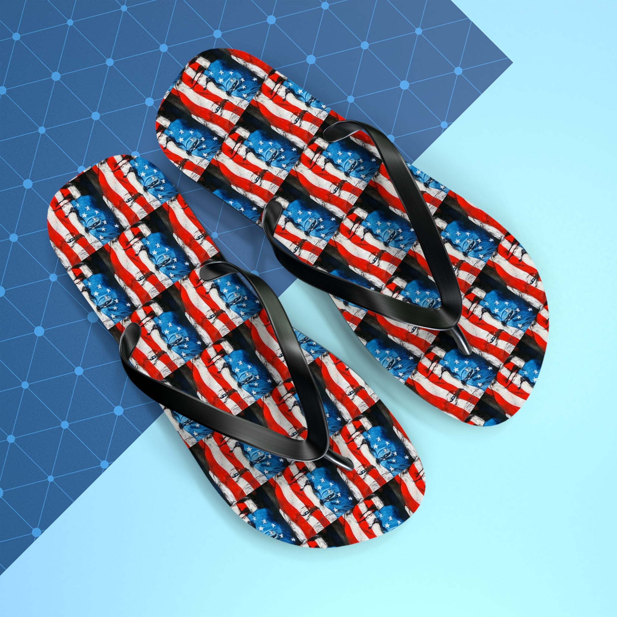 American Flag Trump Flip Flops