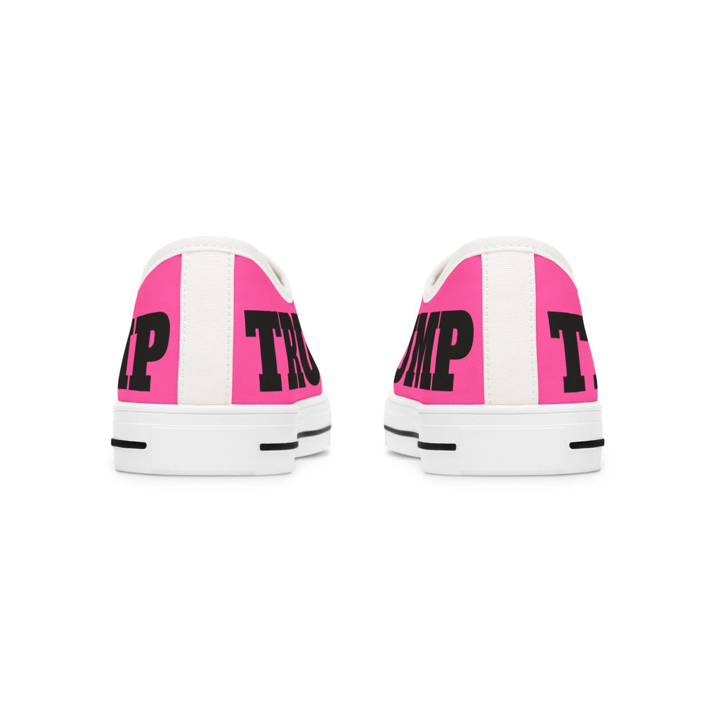 Hot Pink Trump Women's Low Top Sneakers Shoes