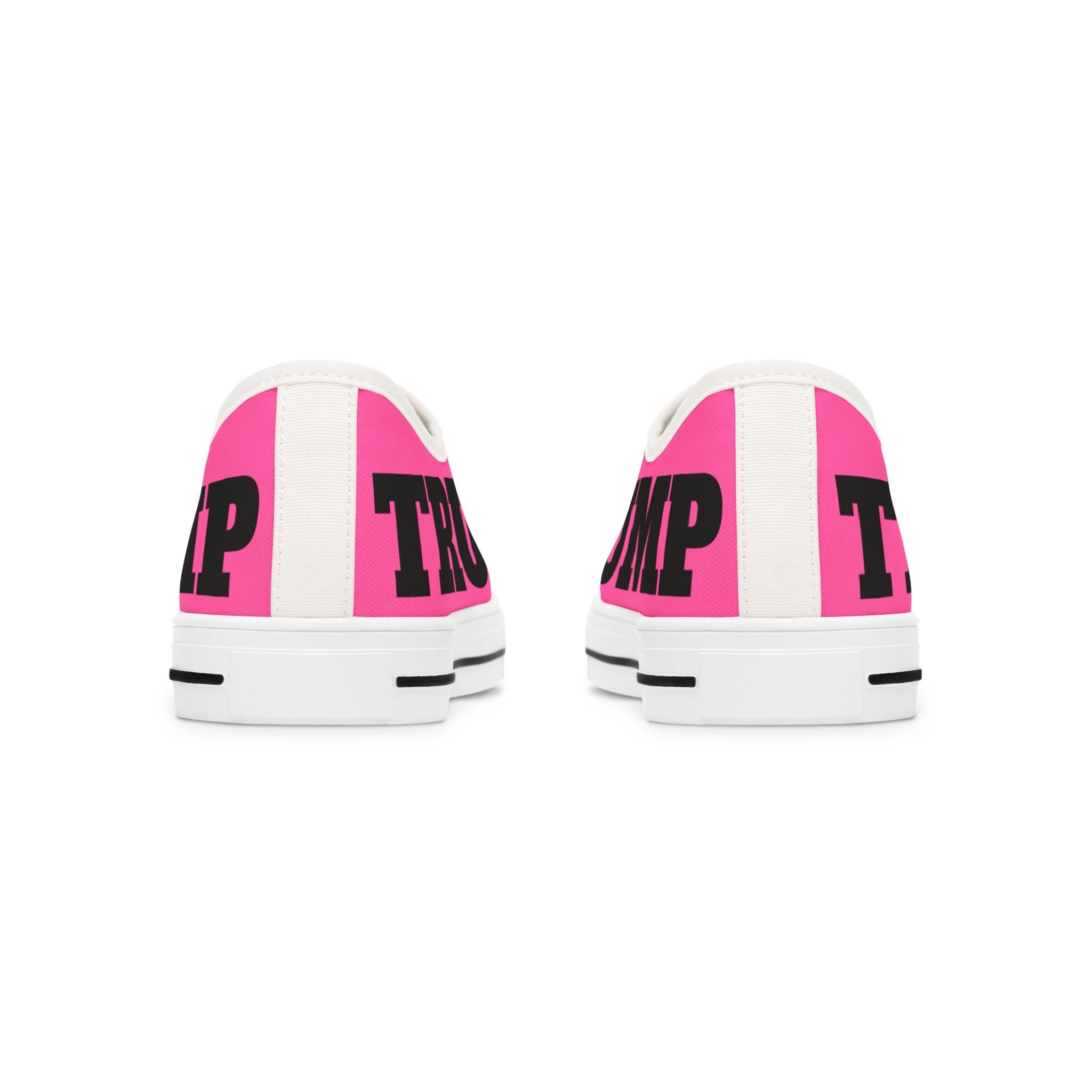 Hot Pink Trump Women's Low Top Sneakers Shoes
