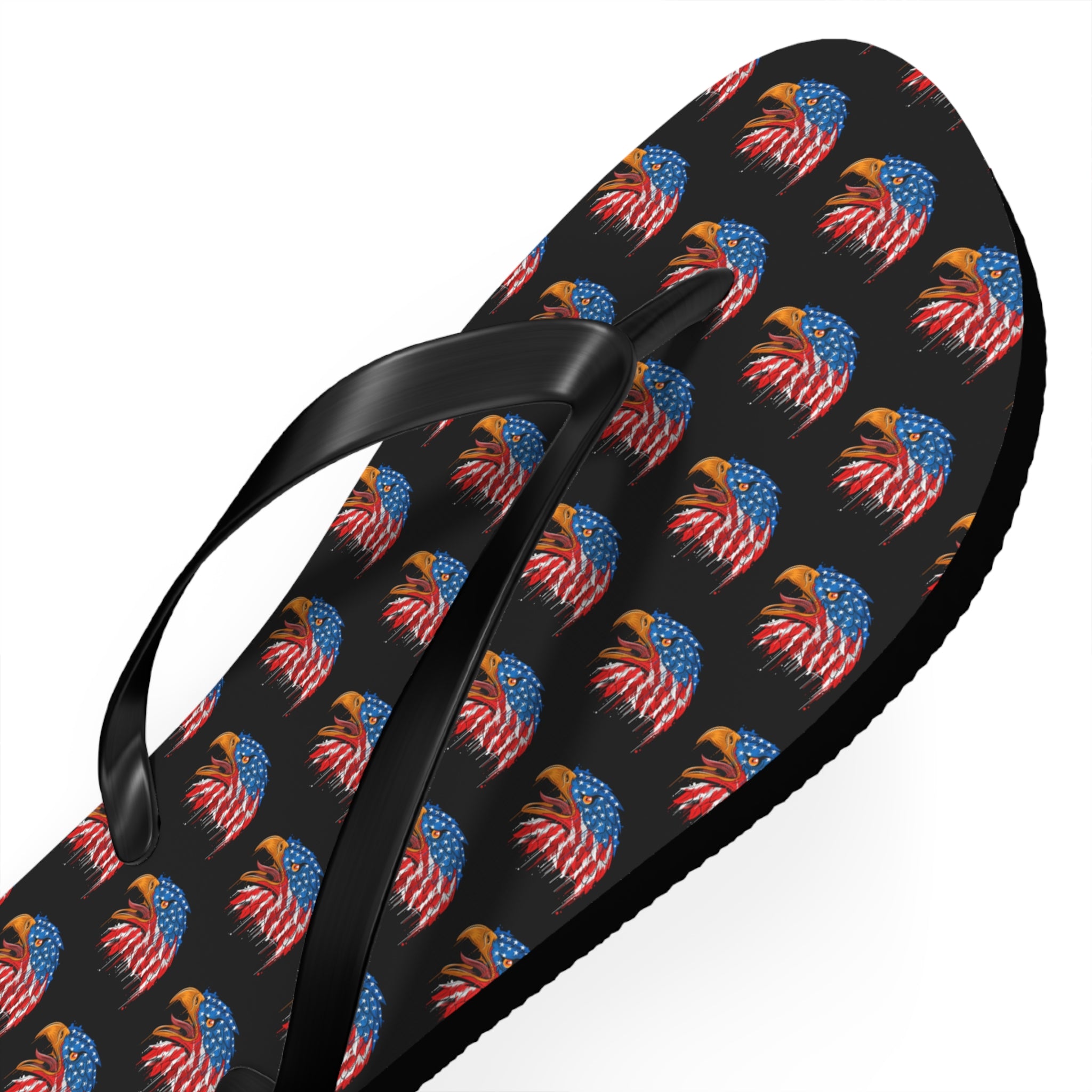 American Flag Eagle Flip Flops