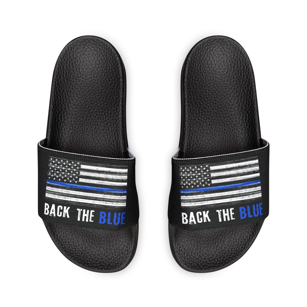 Back The Blue Removable Strap Sandals