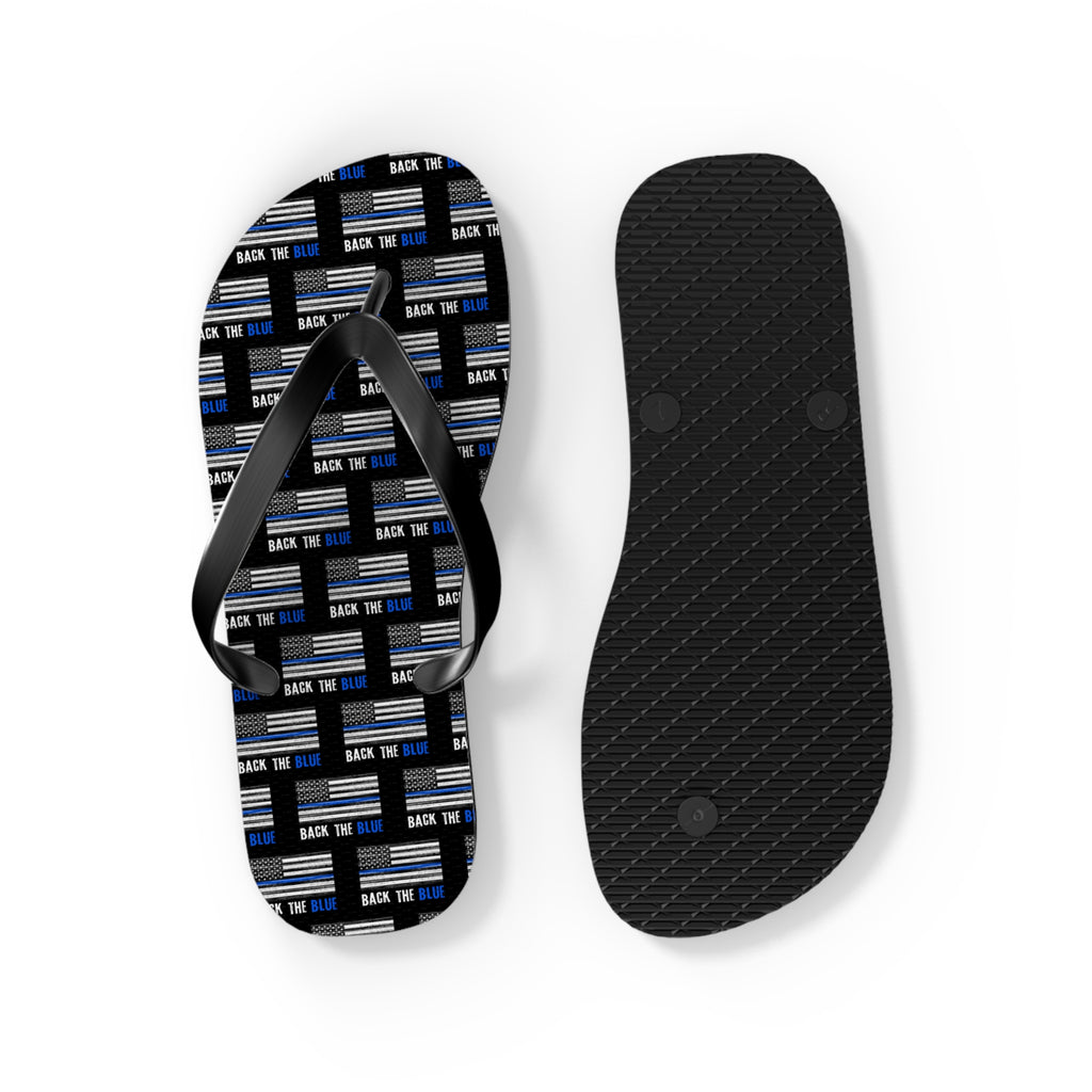 Back the Blue Flip Flops