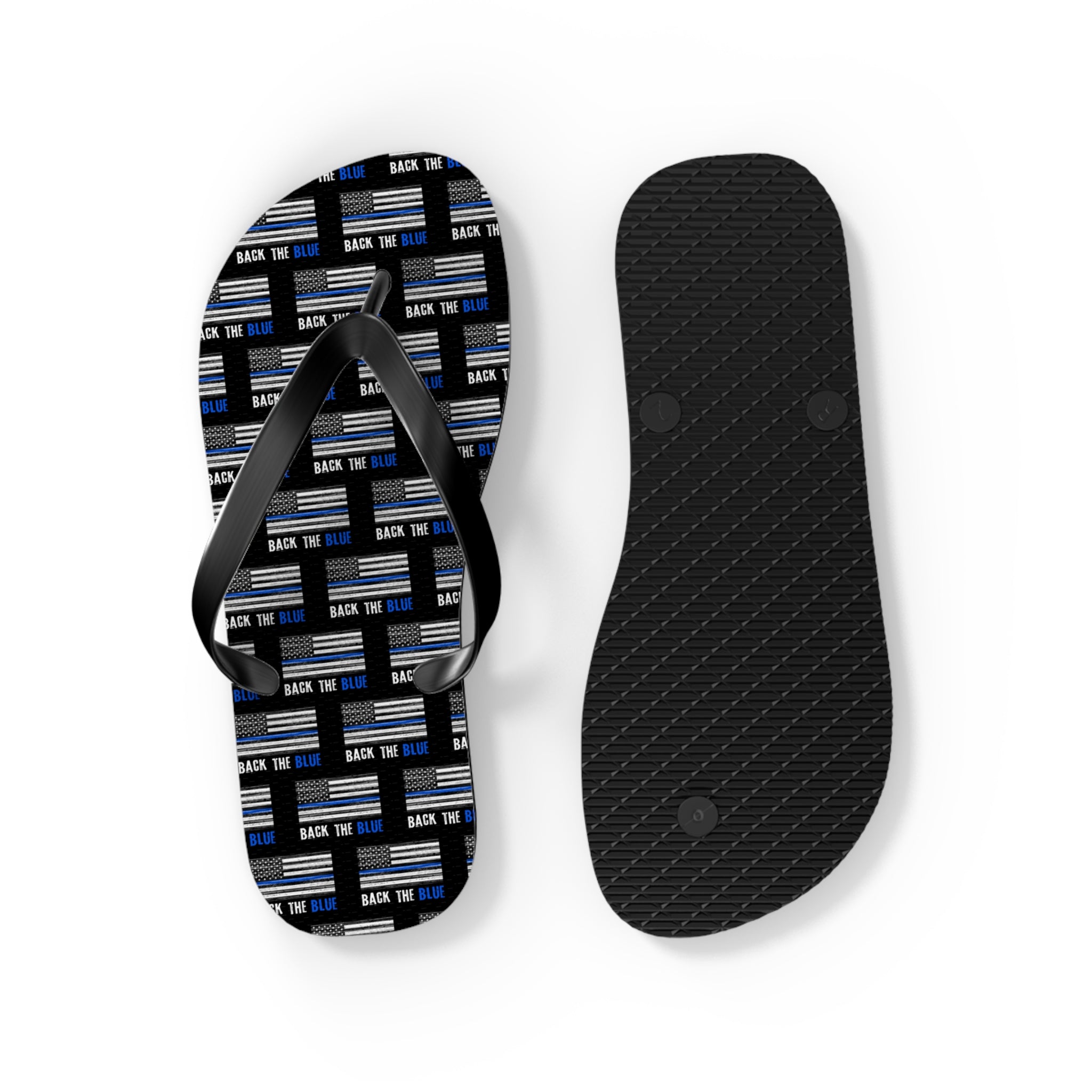 Back the Blue Flip Flops