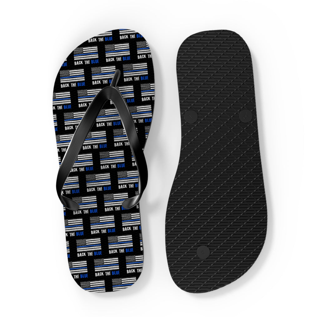 Back the Blue Flip Flops