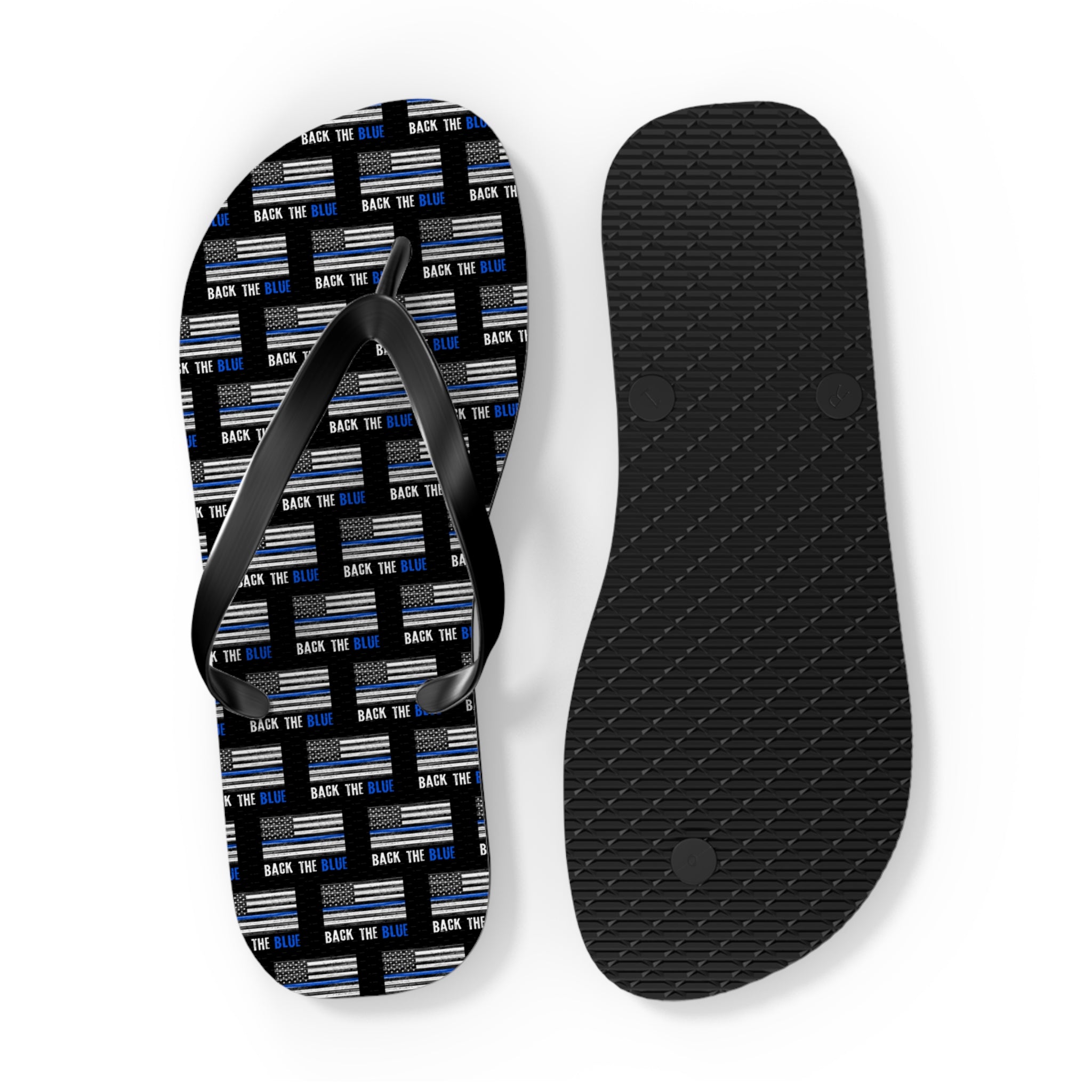 Back the Blue Flip Flops