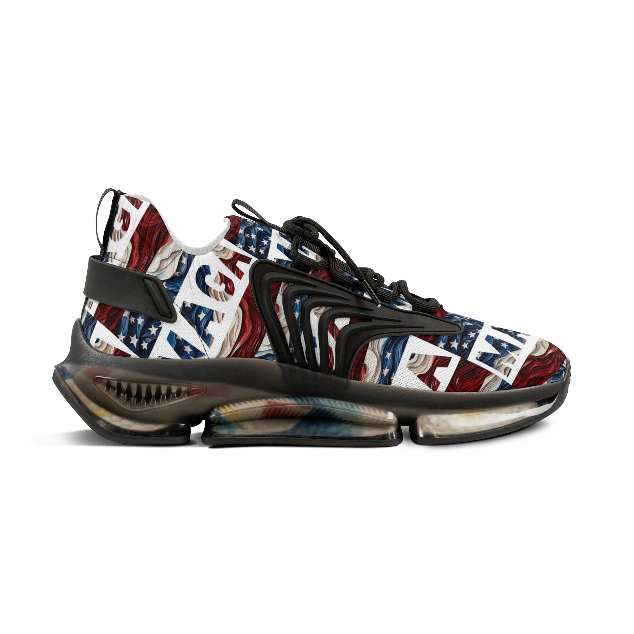 MAGA Red White and Blue Men's Mesh Sneakers