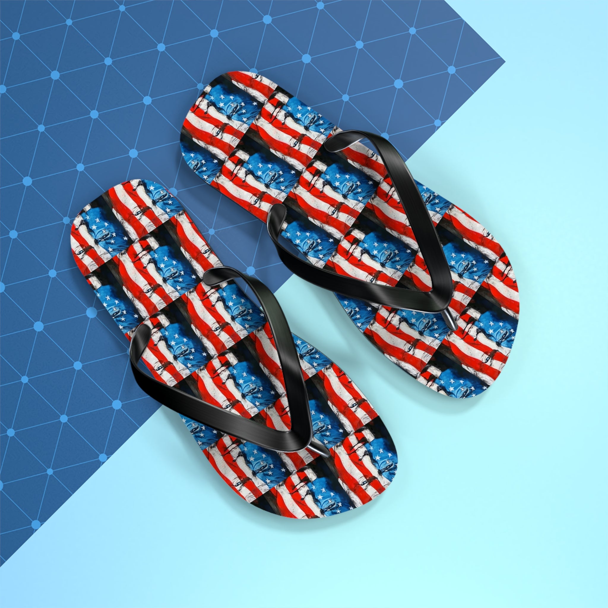 American Flag Trump Flip Flops