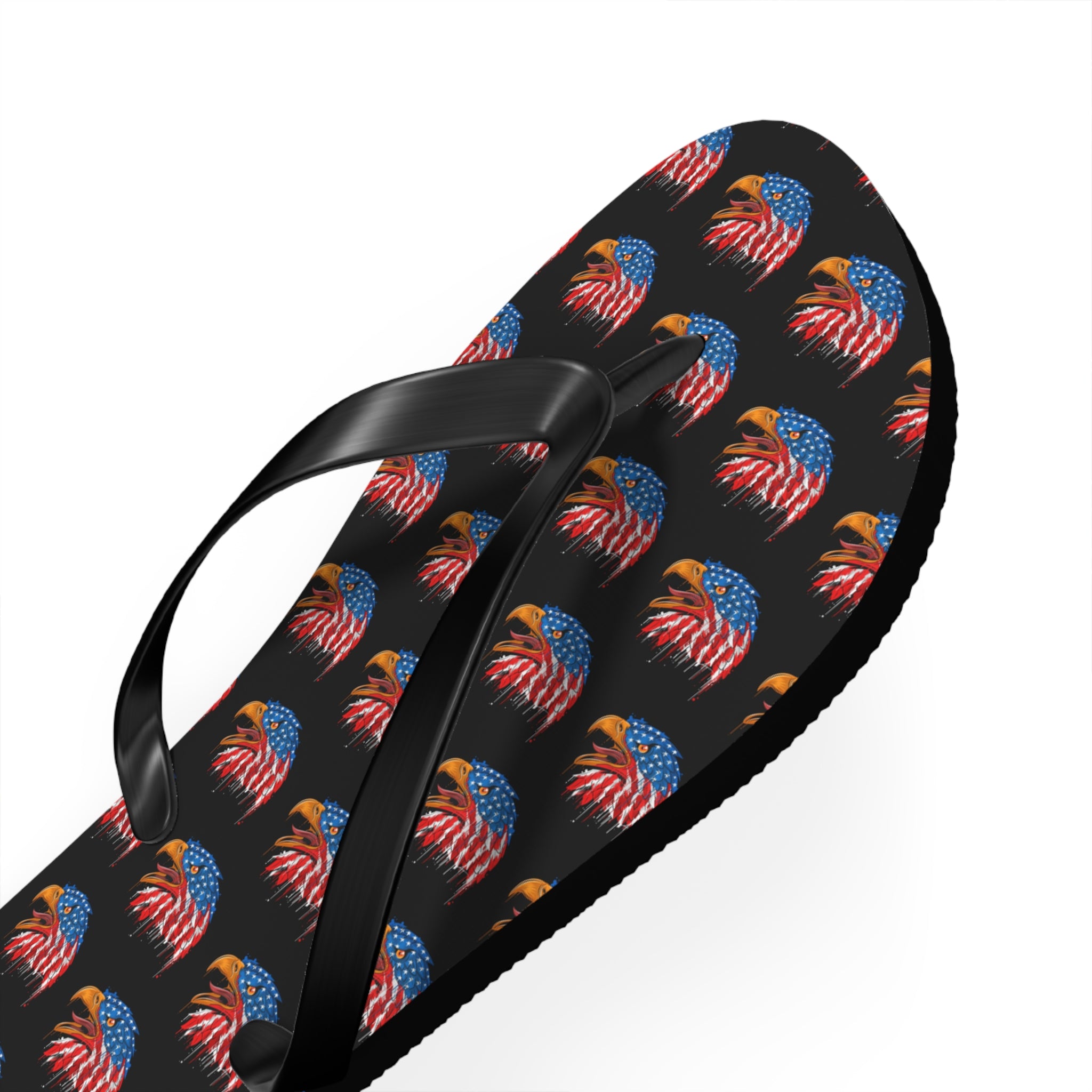 American Flag Eagle Flip Flops