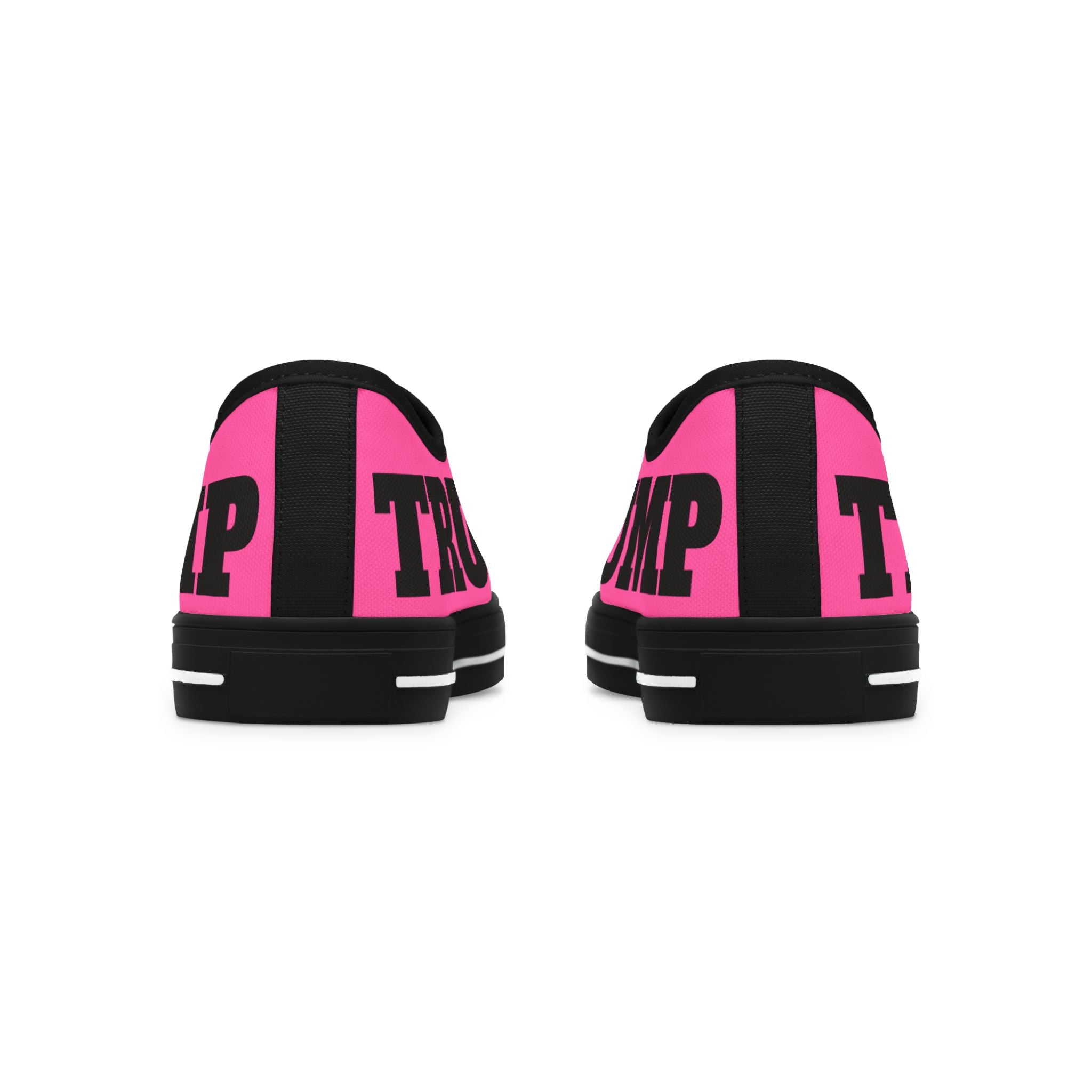 Hot Pink Trump Women's Low Top Sneakers Shoes