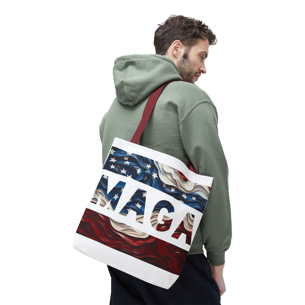 MAGA Red White & Blue Beach Travel Tote Bag