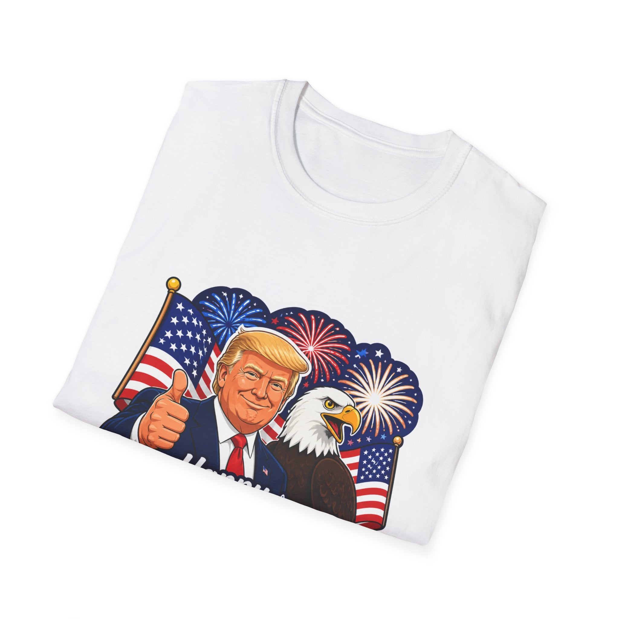 "Happy 250th America" with Trump, Eagle & Flag T-shirt