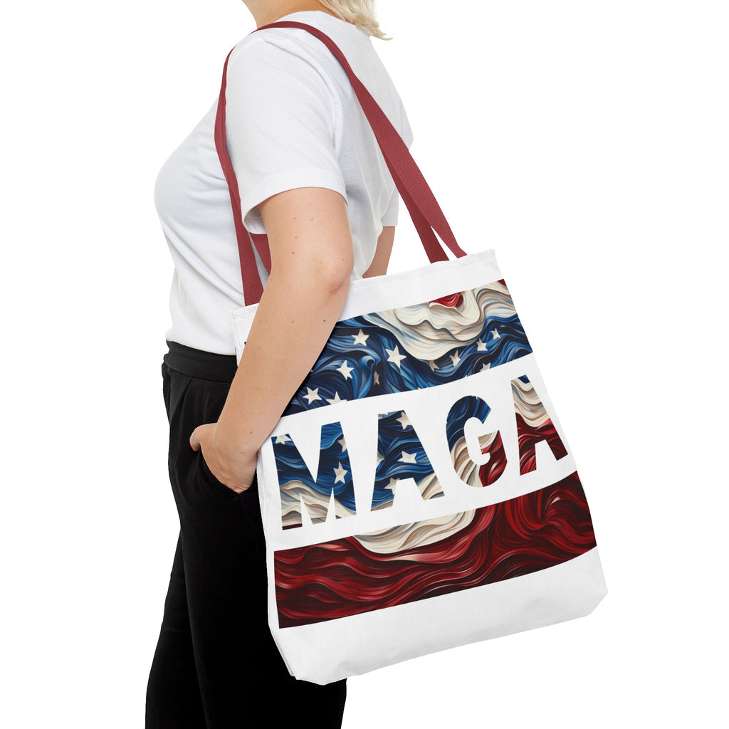 MAGA Red White & Blue Beach Travel Tote Bag