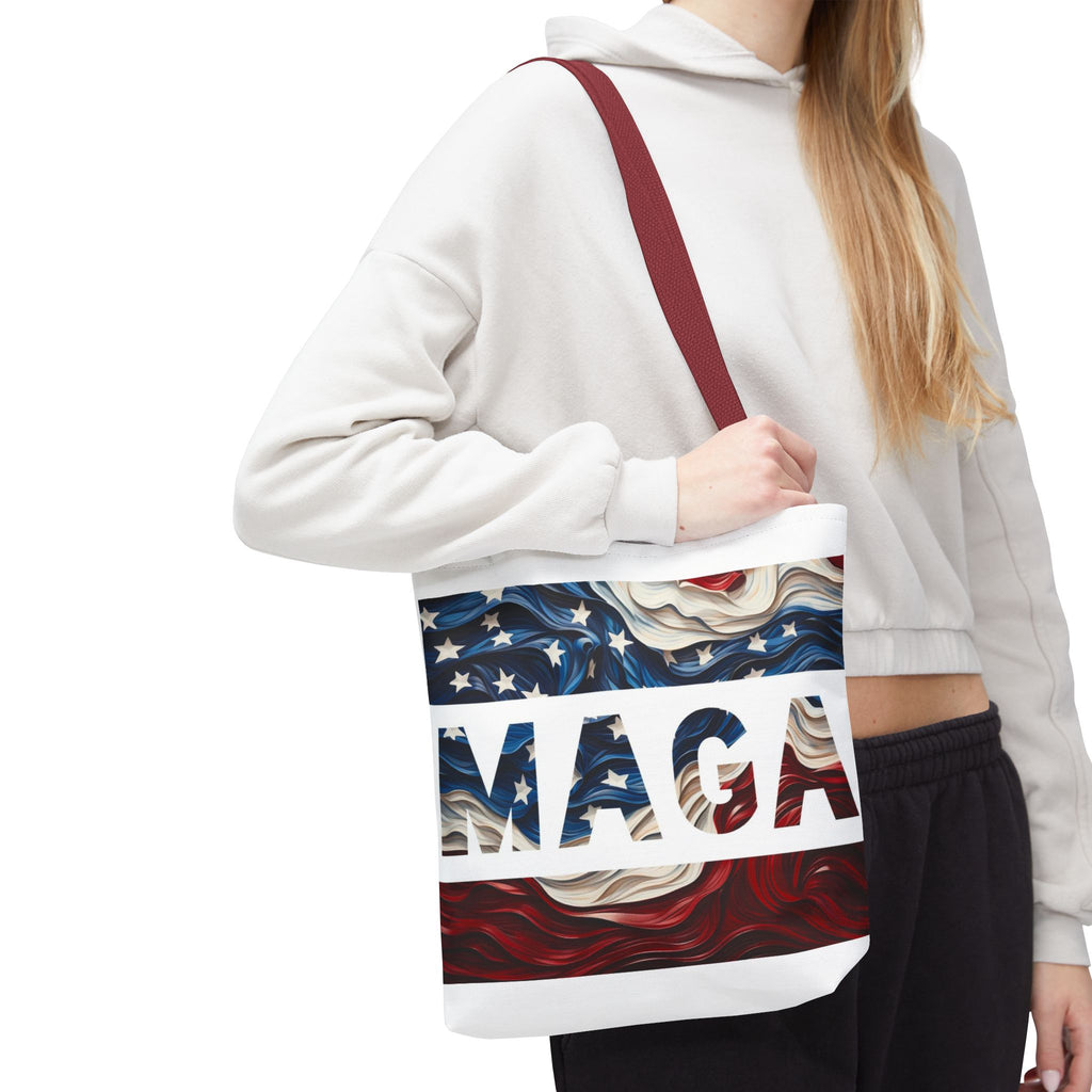 MAGA Red White & Blue Beach Travel Tote Bag