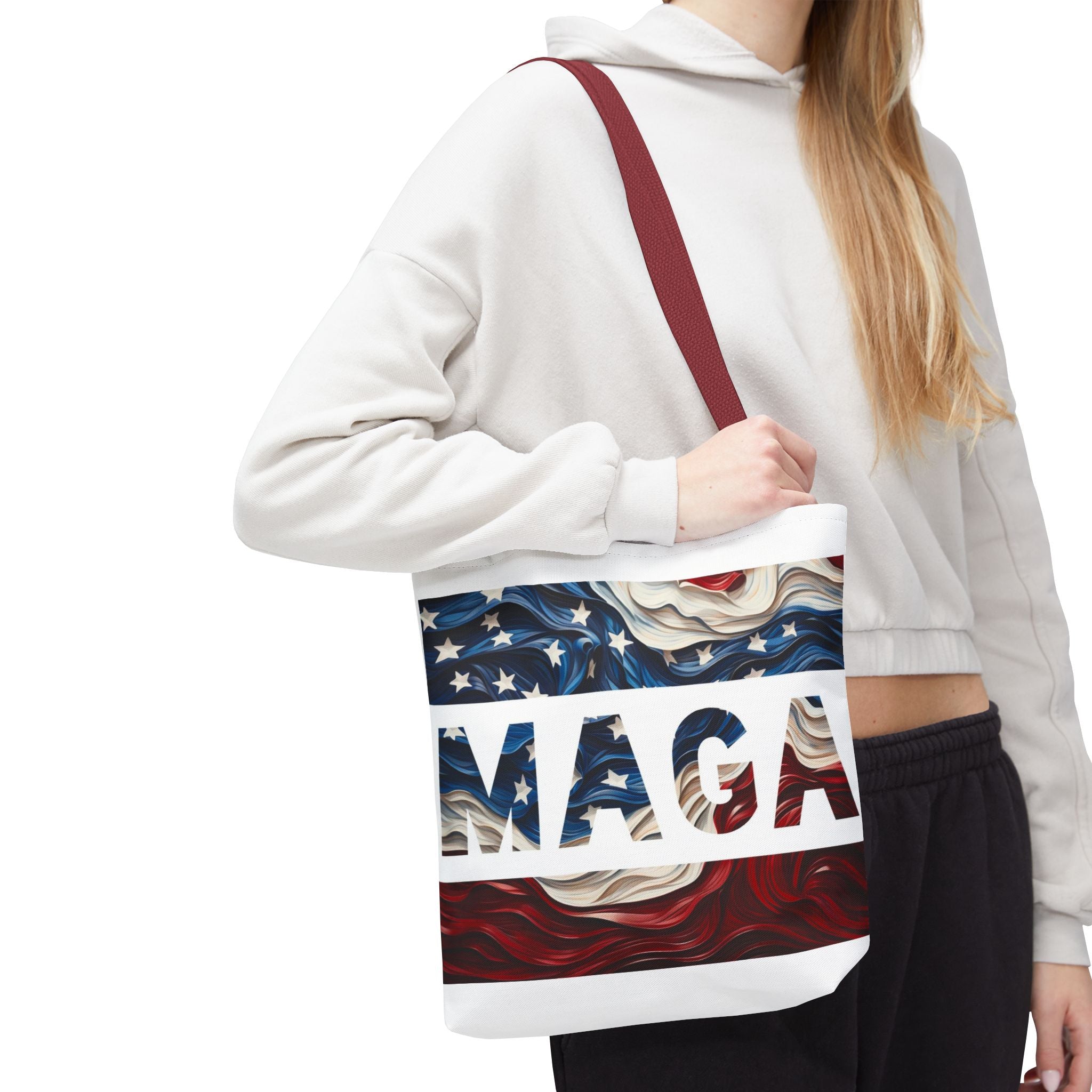 MAGA Red White & Blue Beach Travel Tote Bag