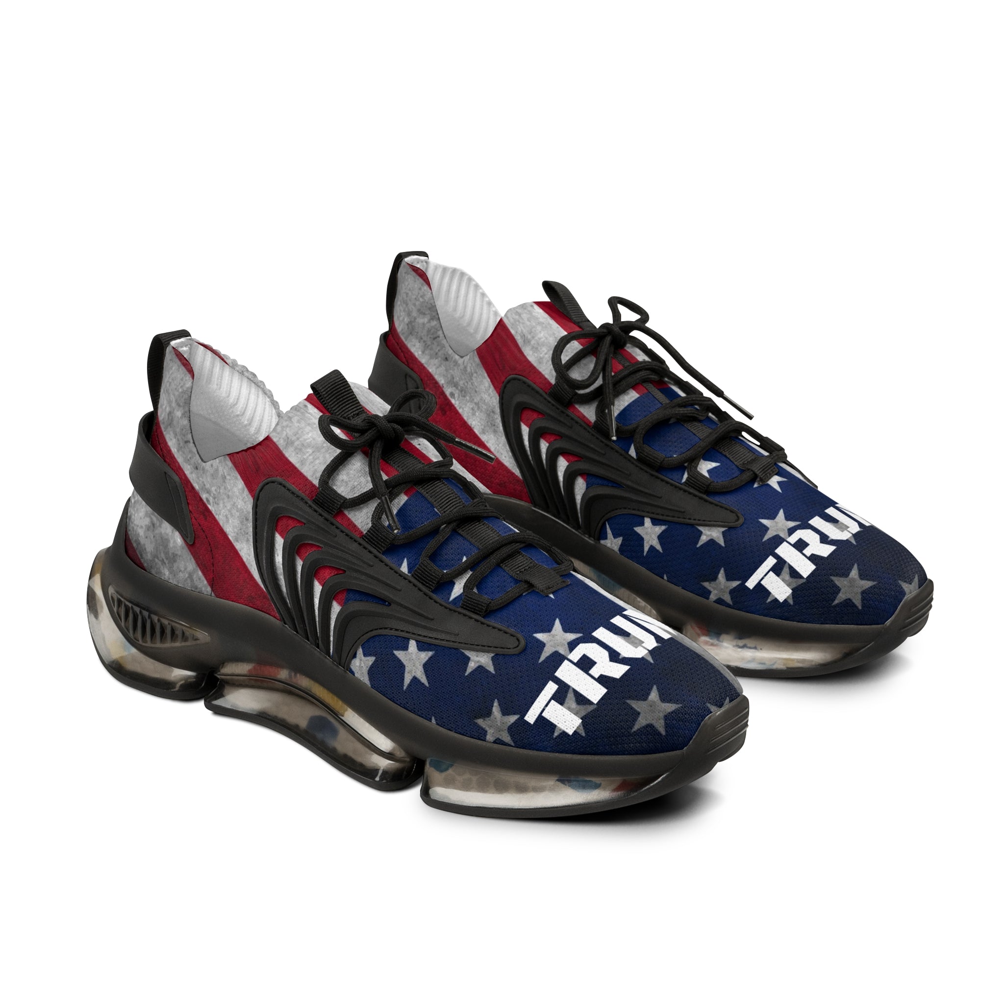 Trump American Flag Red White and Blue MAGA Men's Mesh Sneakers Shoes