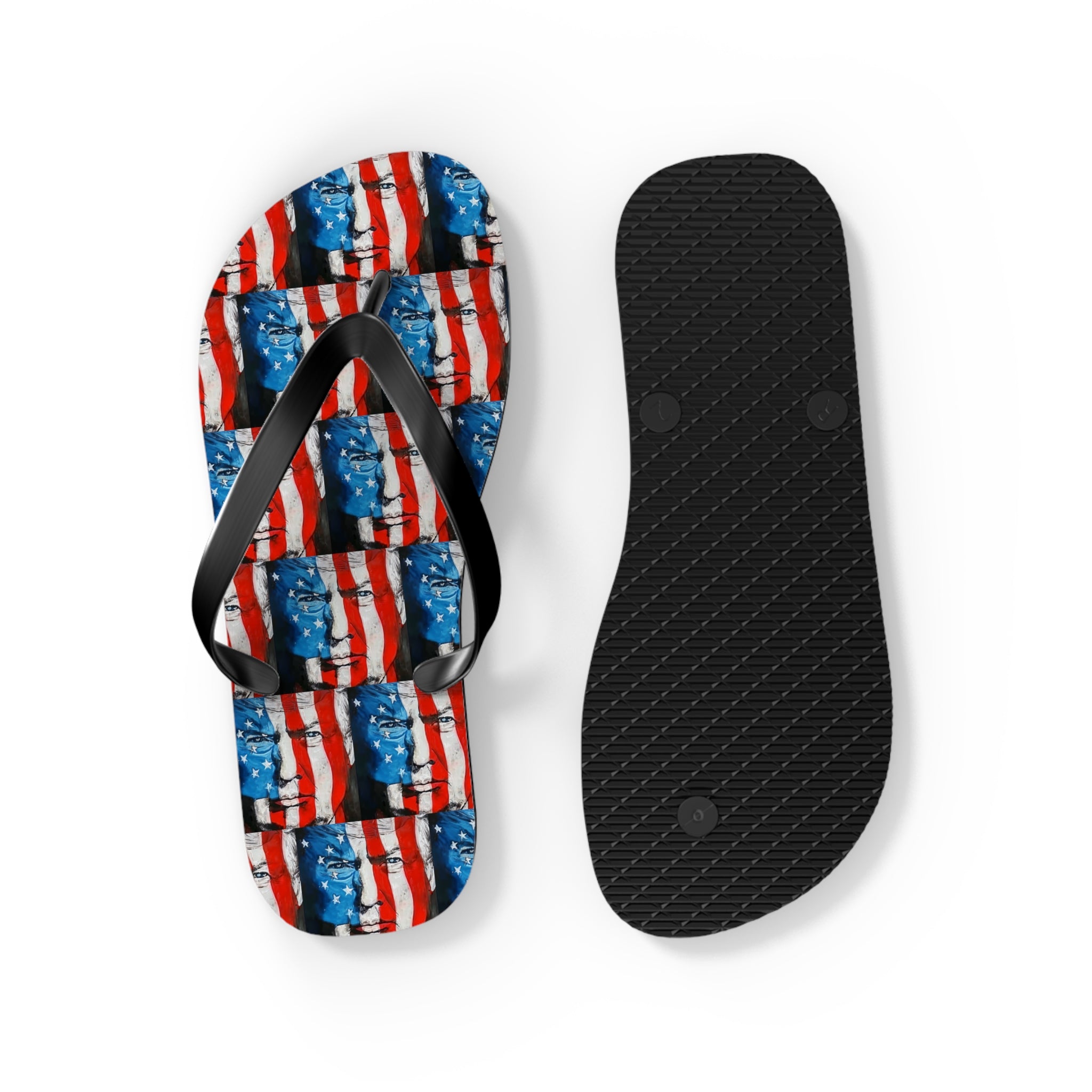 American Flag Trump Flip Flops