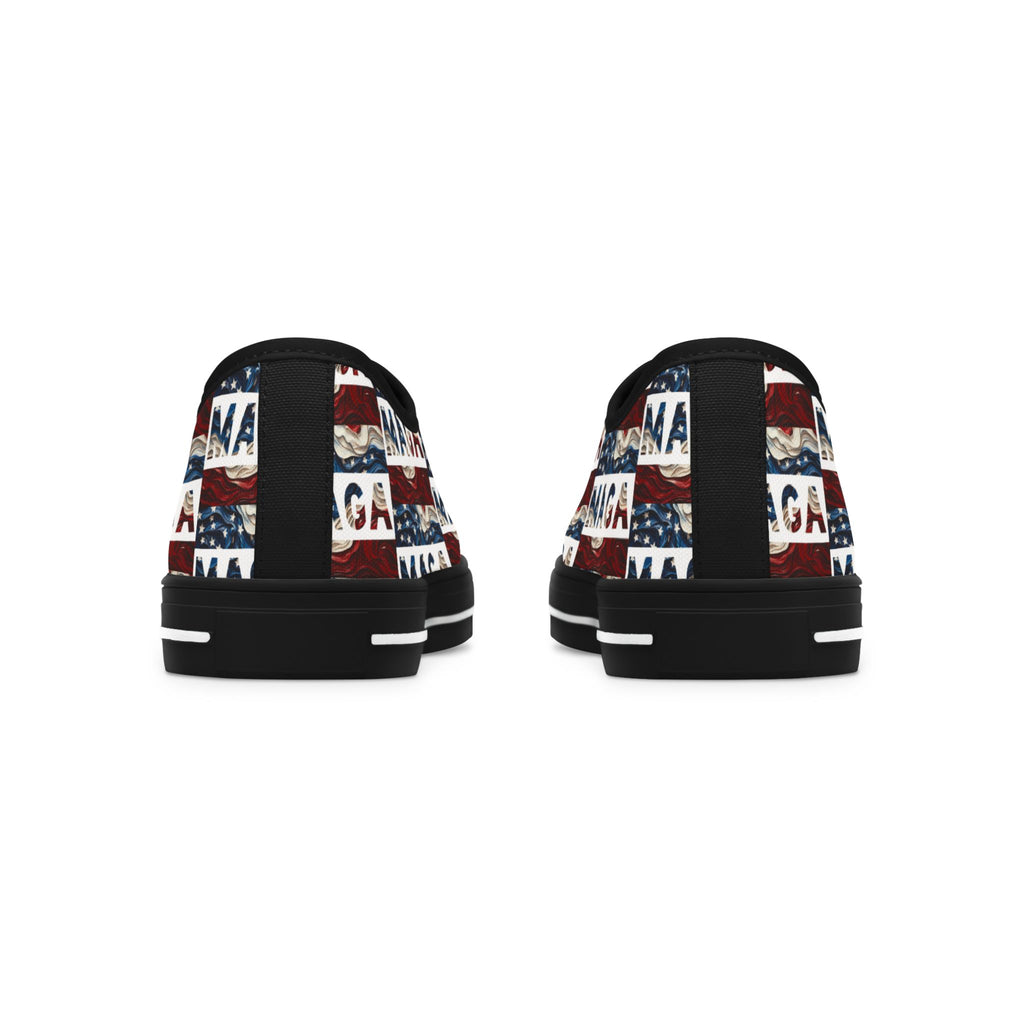 MAGA Red white and blue Women's Low Top Sneakers