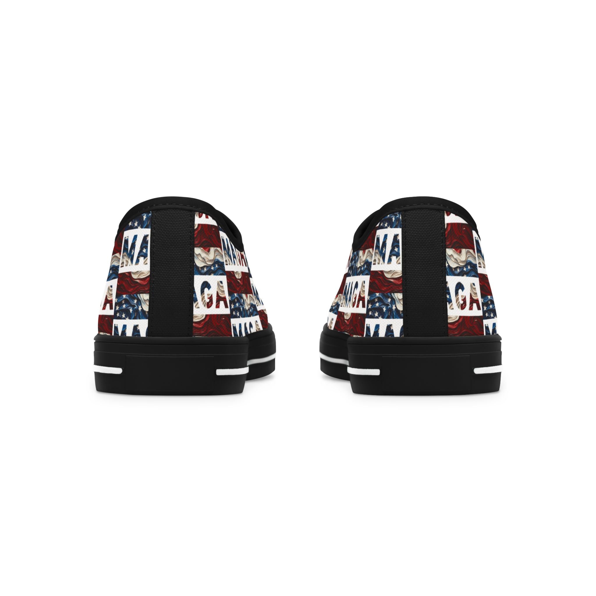 MAGA Red white and blue Women's Low Top Sneakers