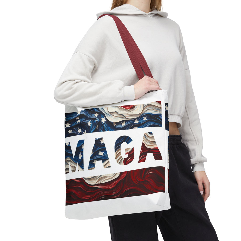 MAGA Red White & Blue Beach Travel Tote Bag
