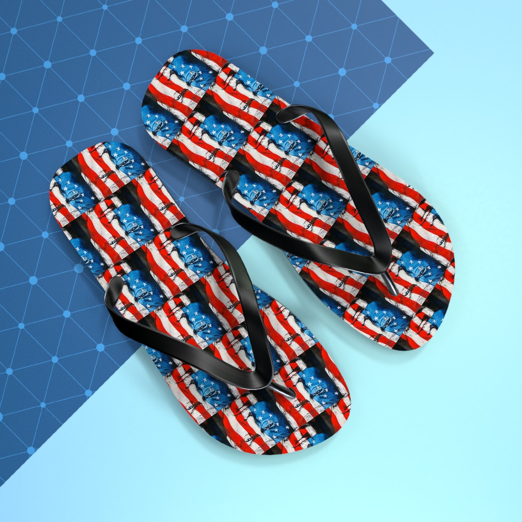 American Flag Trump Flip Flops