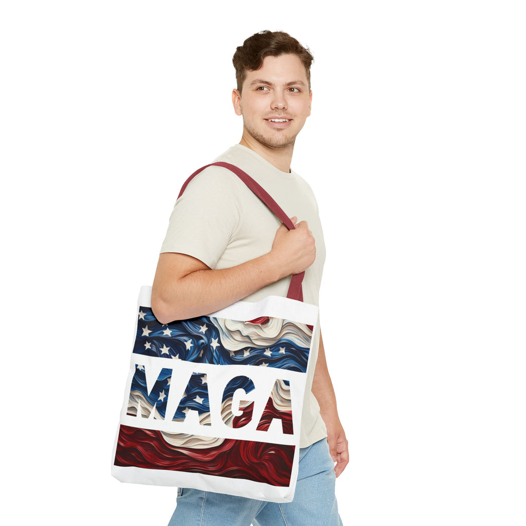 MAGA Red White & Blue Beach Travel Tote Bag